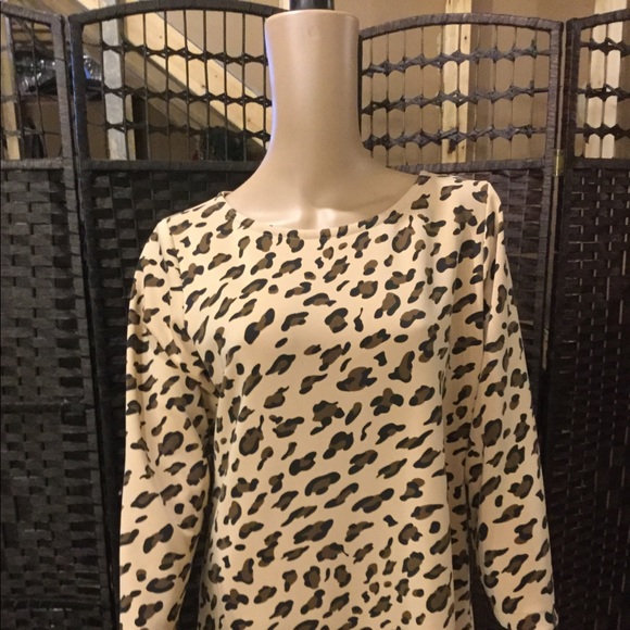 Tops - Beige And Brown Top Size Large